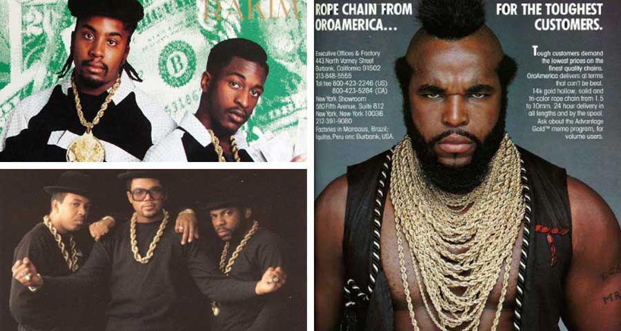 The story of hip hop fashion and jewellery: Mr. T, Rakim, Run DMC