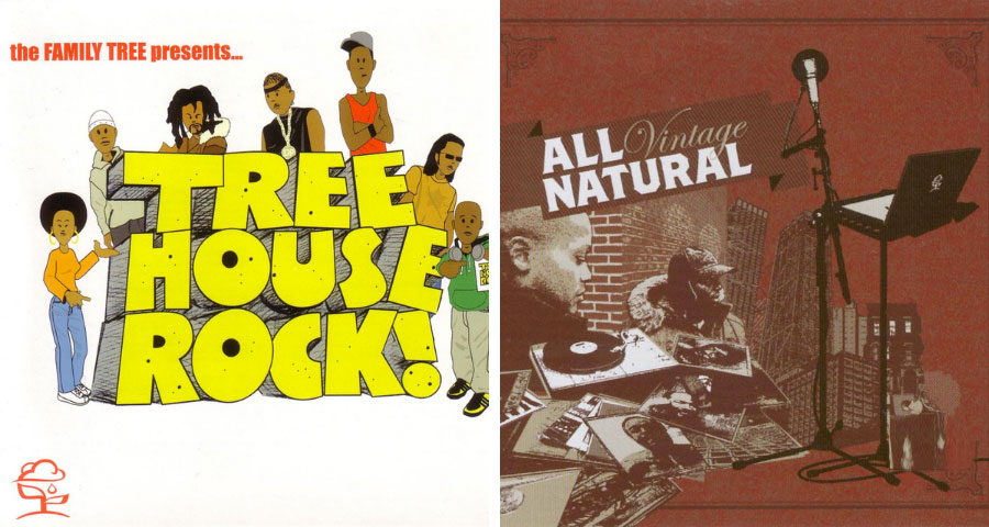 all natural inc. label family tree albums artwork