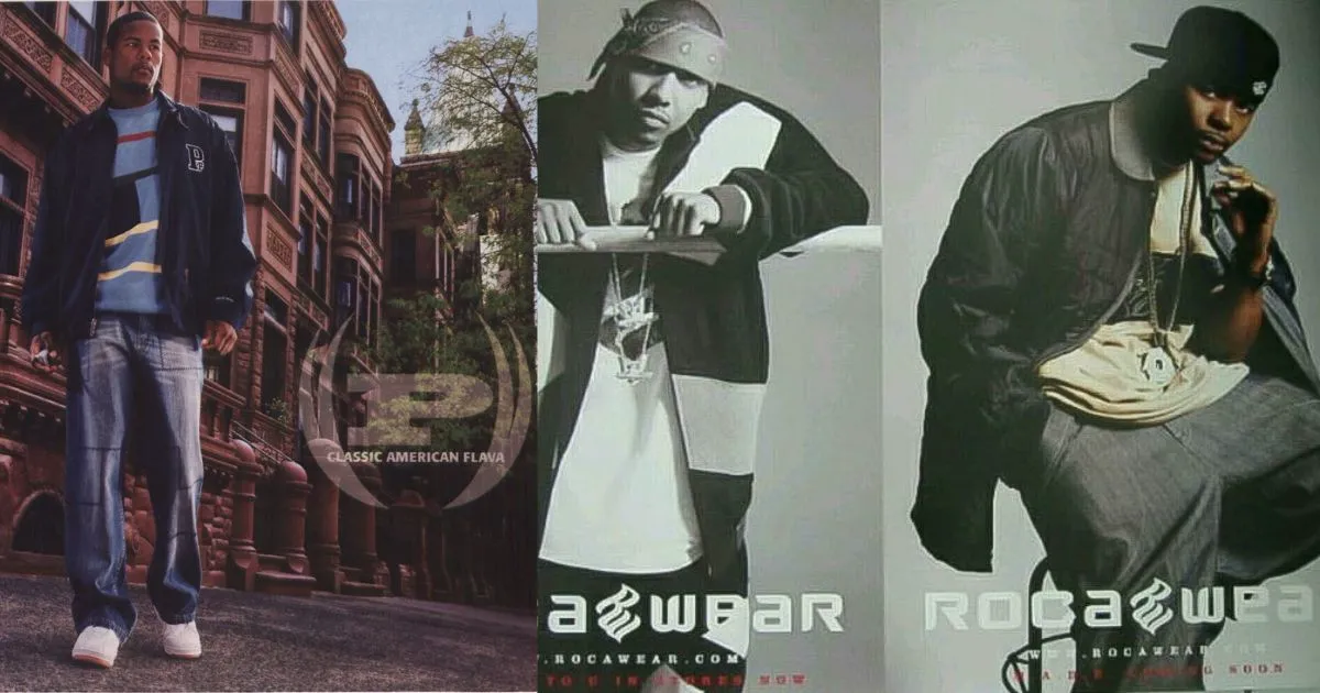 advertising pages for streetwear brands Rocawear Phat Farm