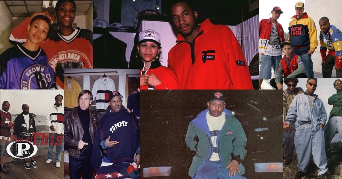 streetwear luxury fashion early days: style pioneer Grand Puba with Tommy Hilfiger