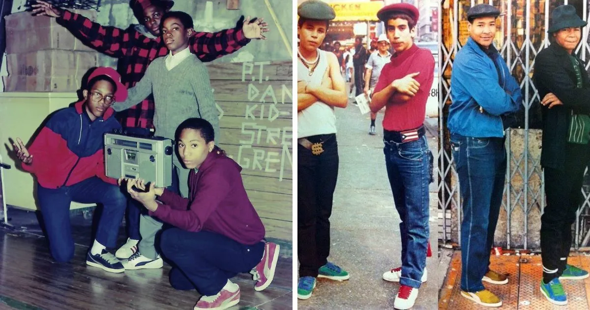 Puma Kangol and Lee Jeans old school hip-hop classic shots from the 80s NYC