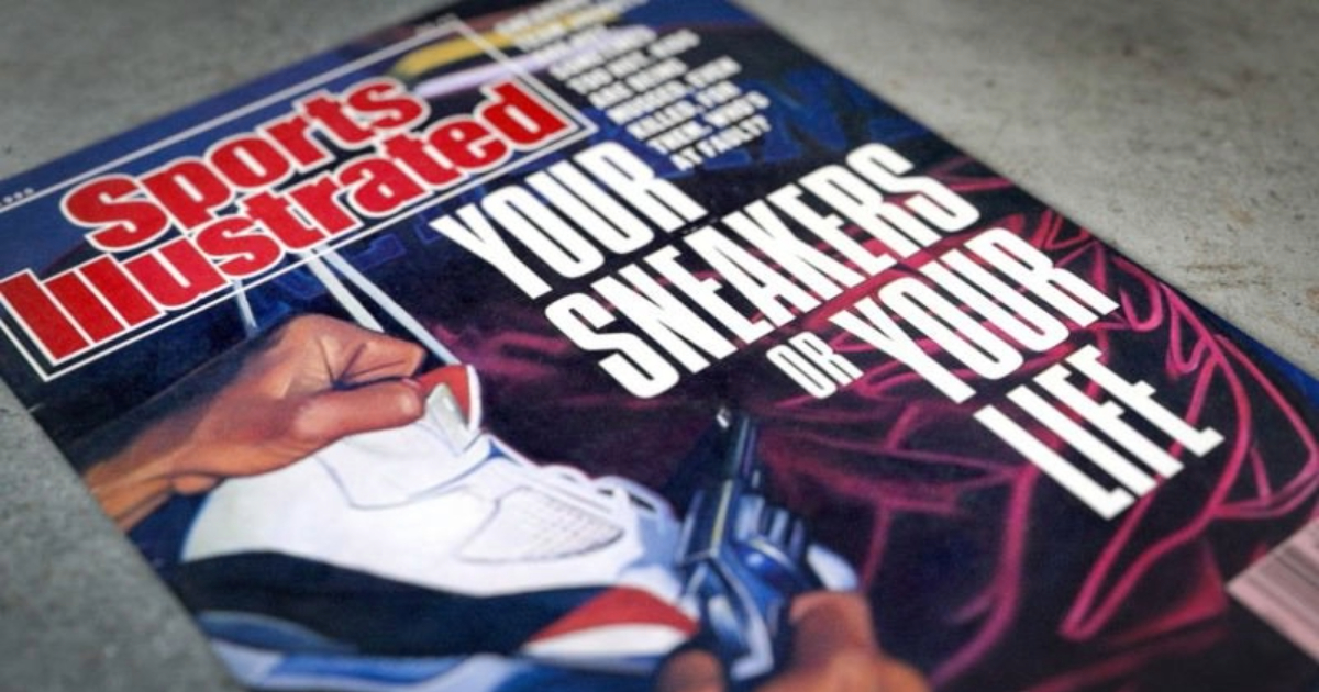 Sports Illustrated "Your Sneakers or Your Life"cover