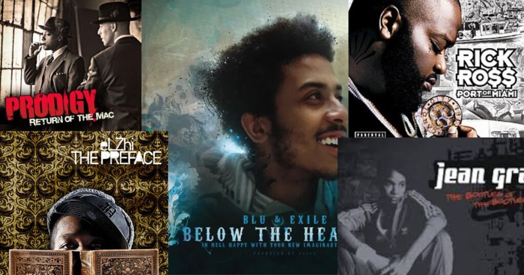 2000s rap canon timeless hip hop album cover collage stretto blaster