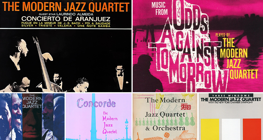 Modern Jazz Quartet album cover artworks collage